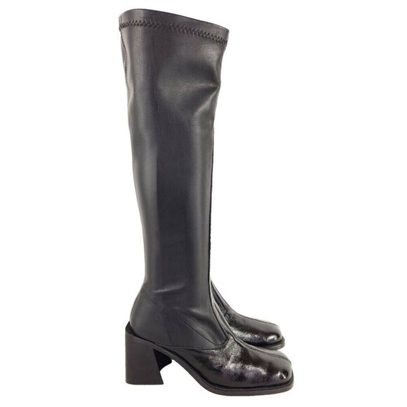 Justine Clenquet Eddie Tall Boots 42 US 12 Womens Black SSENSE Exclusive $430 - Picture 6 of 15